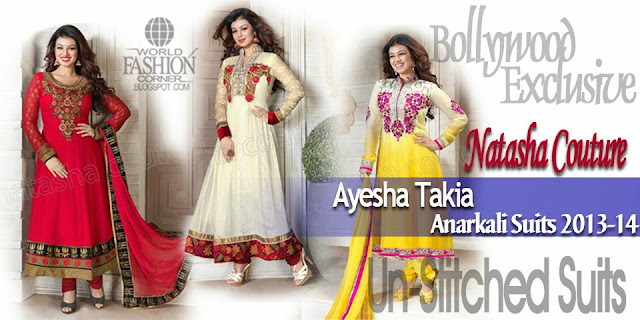 Ayesha Takia Anarkali Suits 2013-14 By Natasha Couture