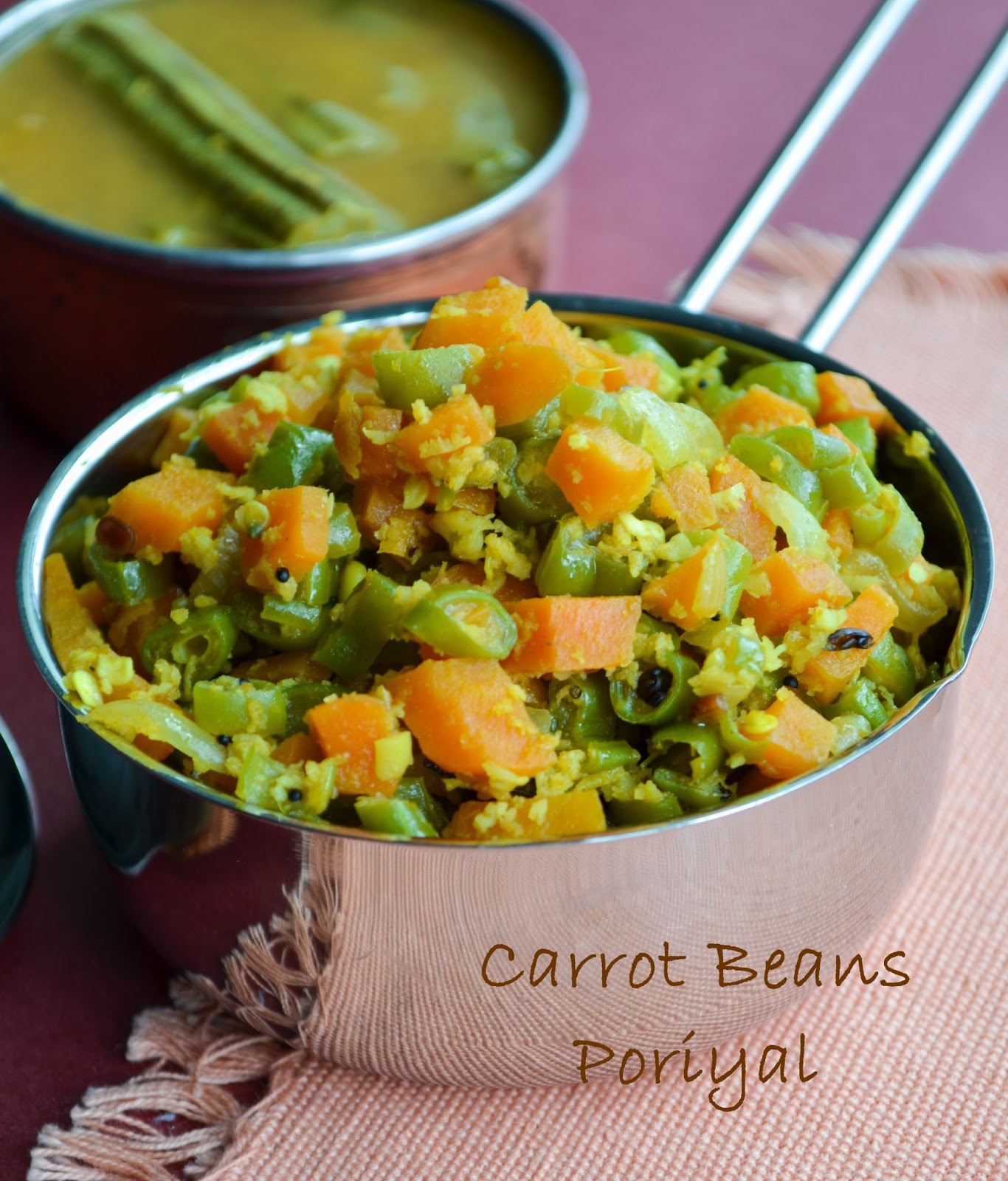 samayal2Impress CARROT BEANS PORIYAL/CARROT BEANS PORIYAL RECIPE