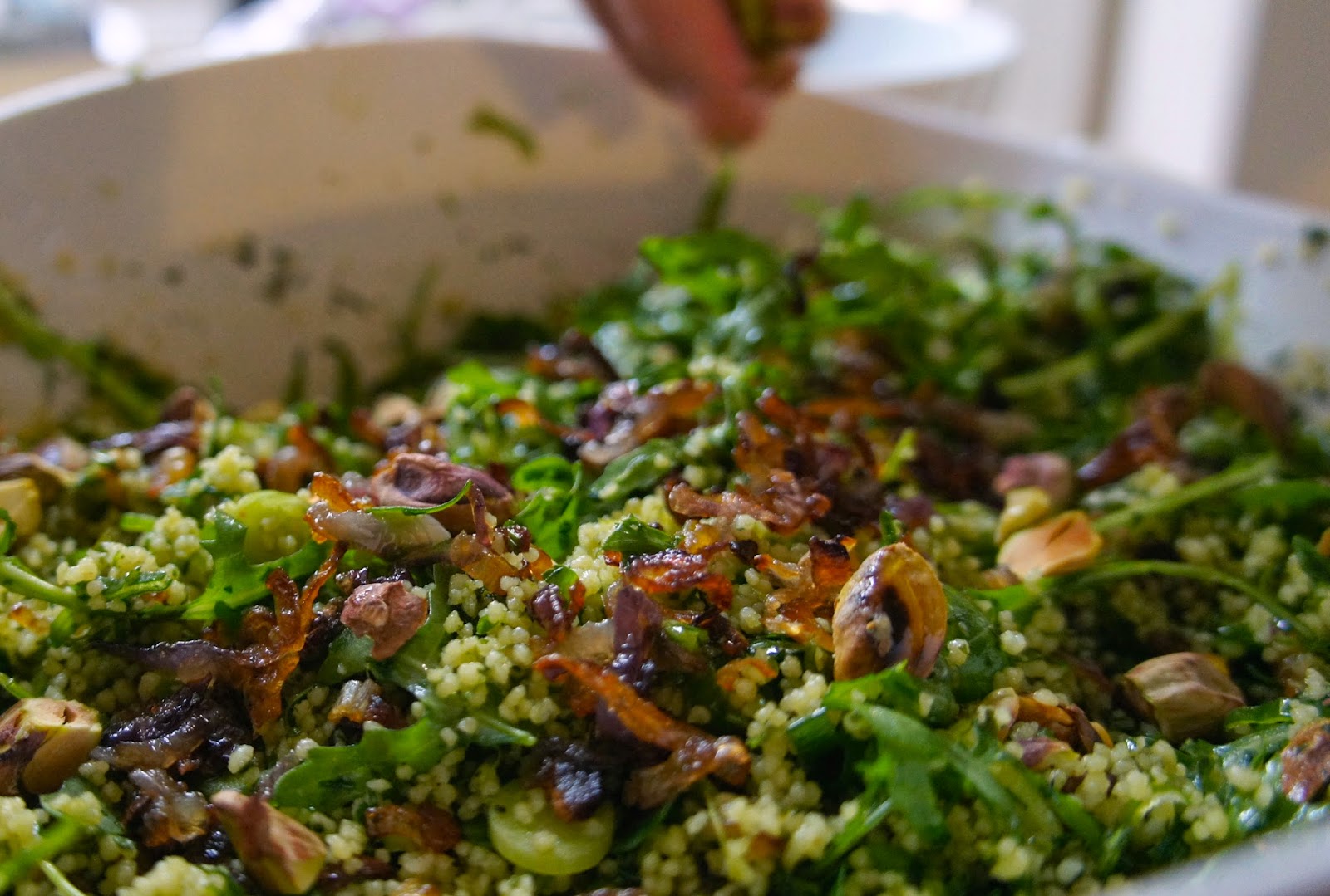 Notes of Bacon Ottolenghi's Green Couscous