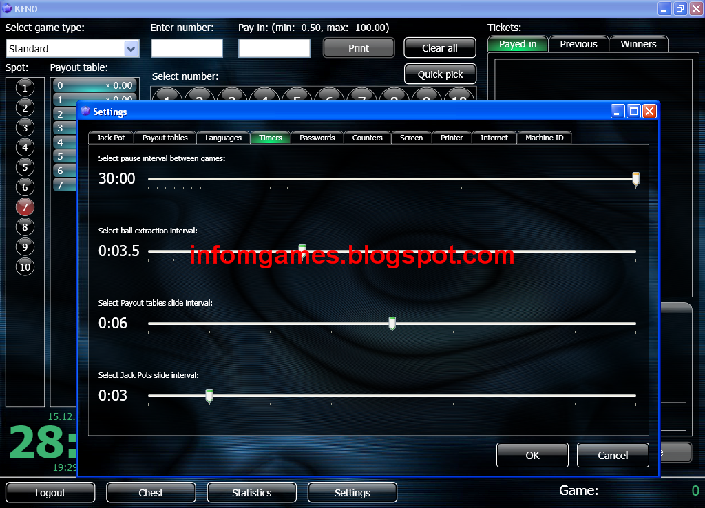 Keno system