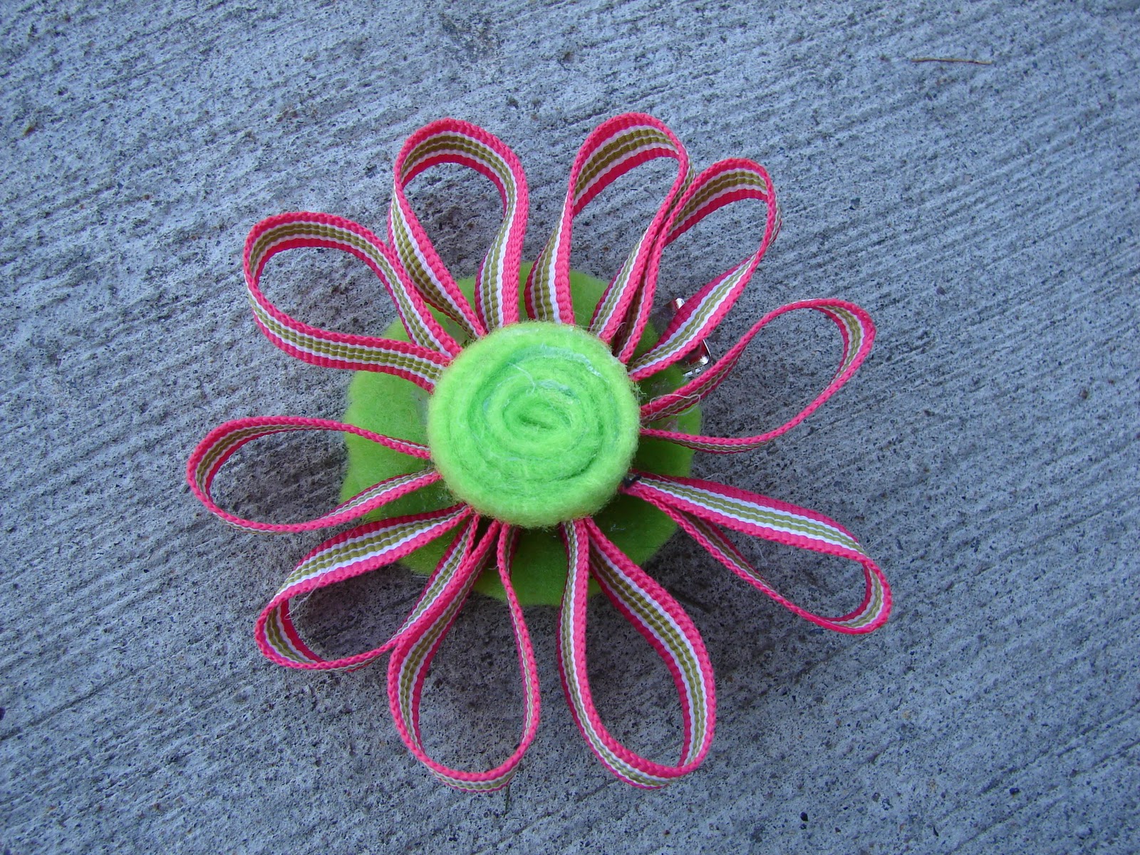 A girl and a glue gun fun with ribbons!!!!