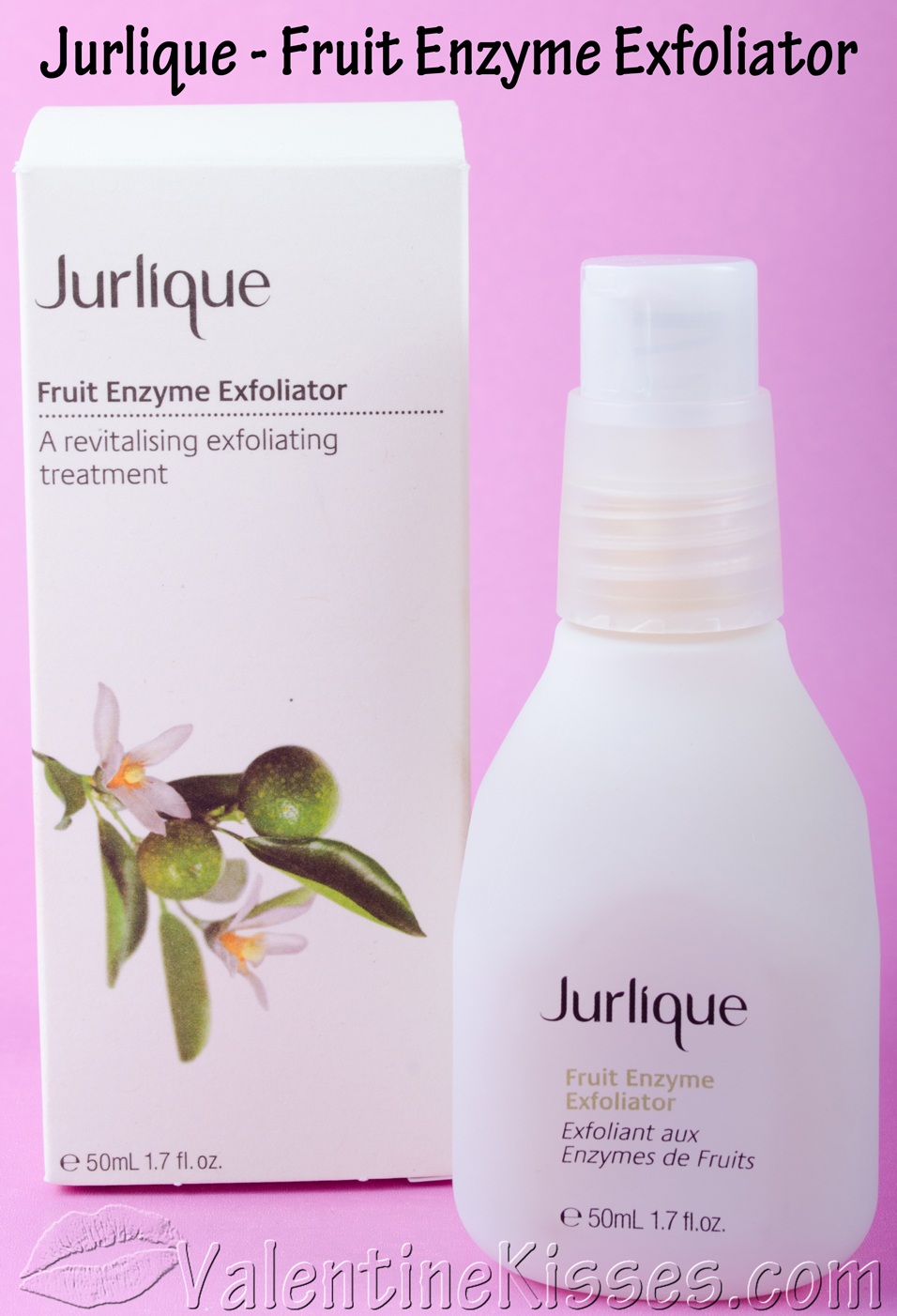 Valentine Kisses Jurlique Fruit Enzyme Exfoliator pics, swatches, review