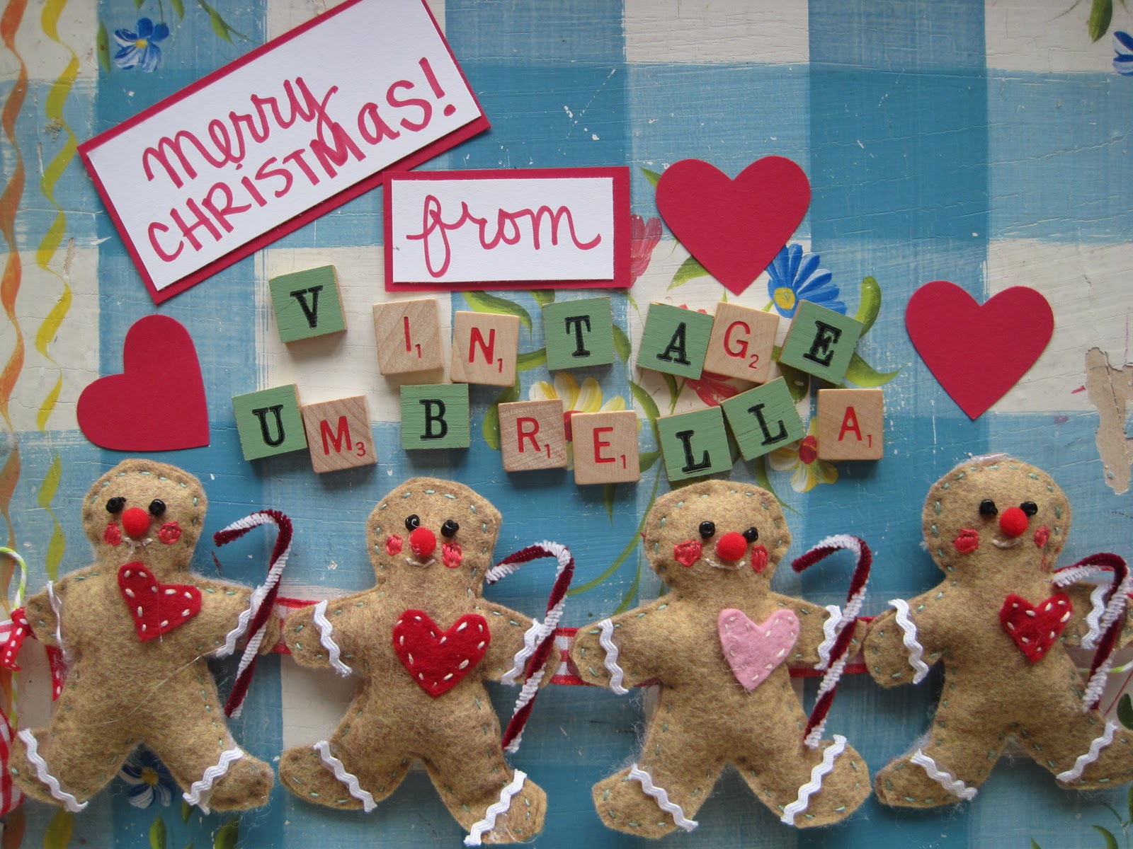 the vintage umbrella Gift wrapping kit