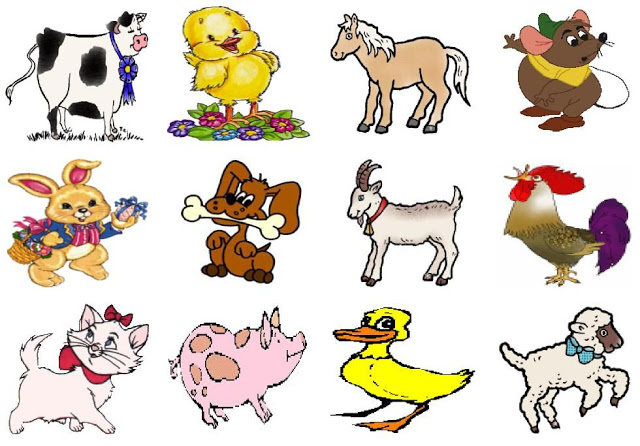 Animales terrestres en caricatura - Imagui