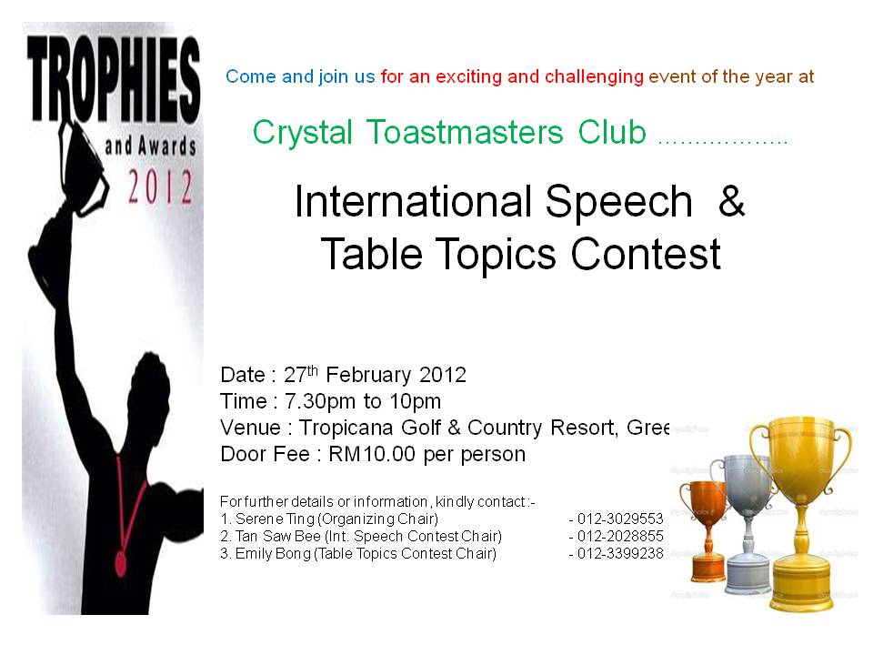 International Speech & Table Topics Contest