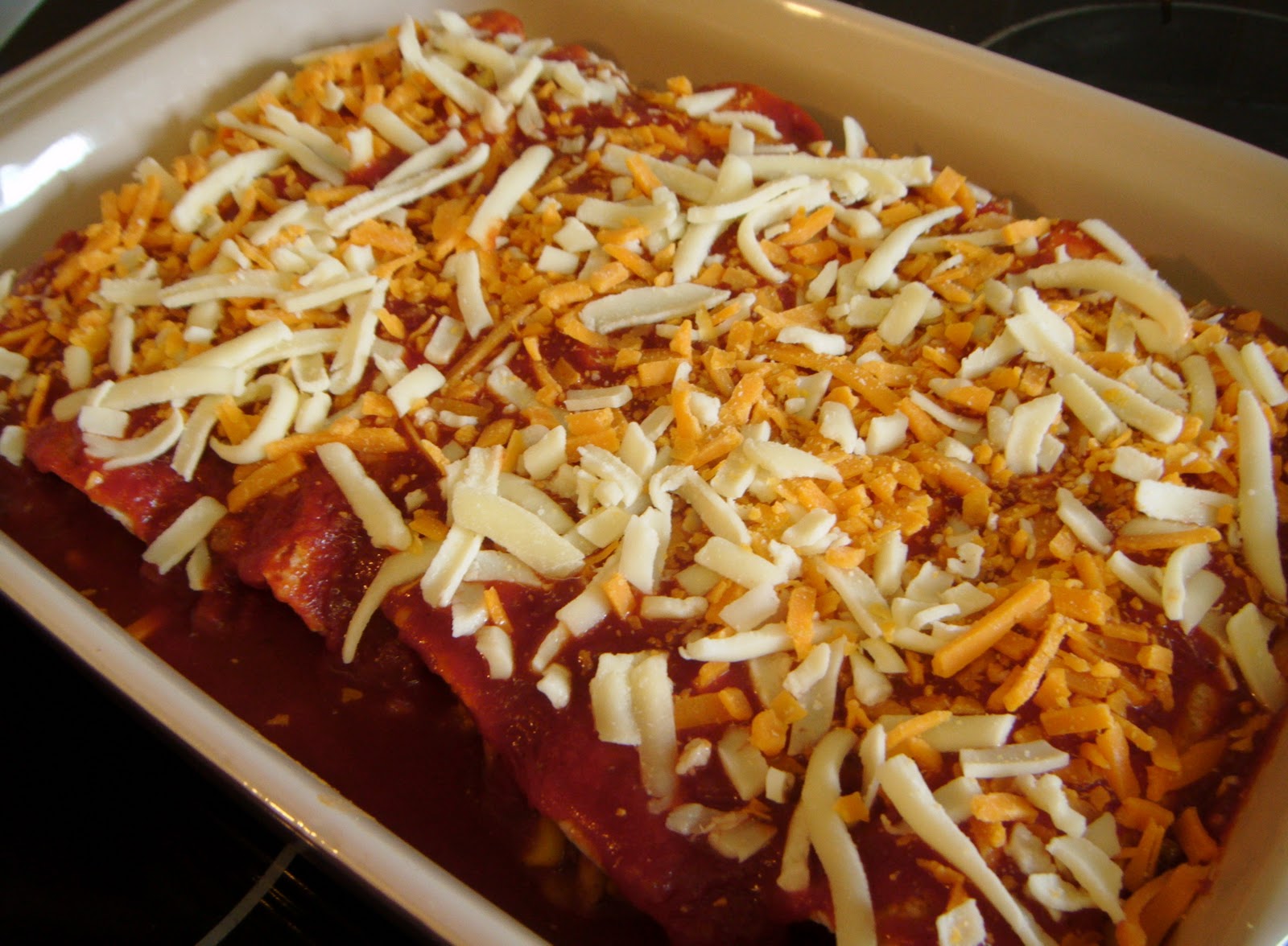 We Don't Eat Anything With A Face ChildFriendly Vegetarian Enchiladas