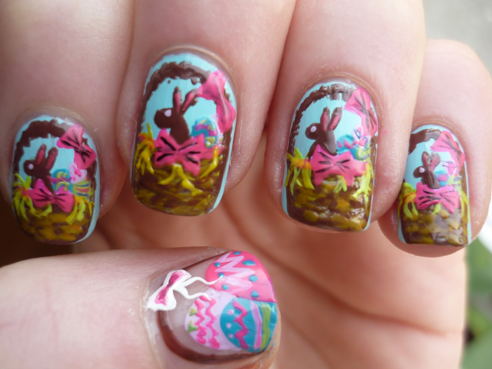 Easter Basket Nail Art Juliatmll Nail Art