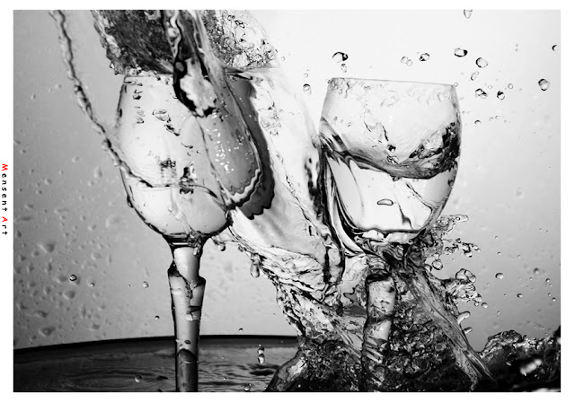 Water and glass