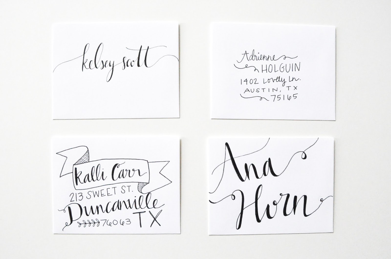 Create a handwritten letter along with a lovely envelope