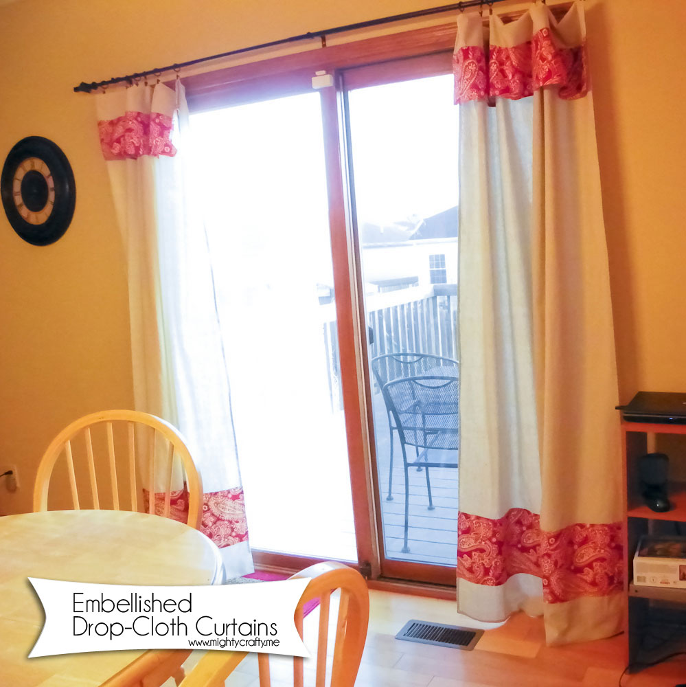 MightyCrafty DropCloth Curtains
