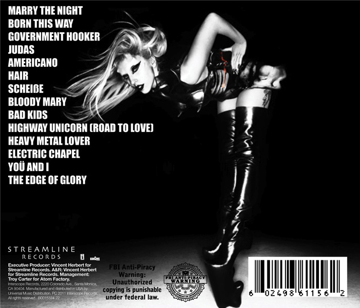 lady gaga born this way deluxe edition tracklist. By The Way Born This Way#39;s