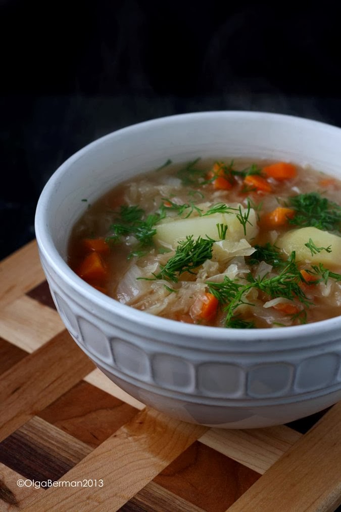 Mango & Tomato Sour Schi aka Sauerkraut Soup Russian Recipes Revisited