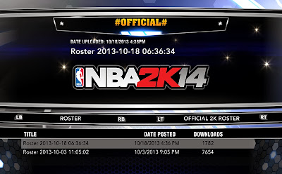 NBA 2K14 Roster Update - Oct. 18, 2013