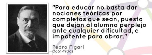 Si apuntamos al Aprendizaje en Profundidad, recordemos a Figari