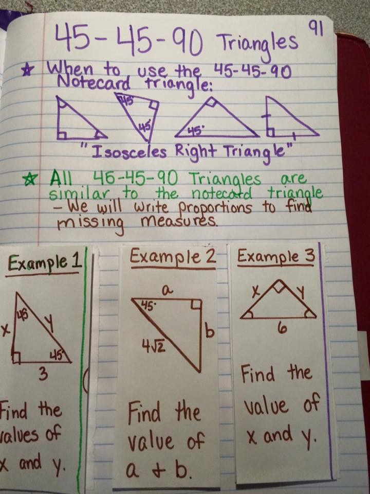 Mrs. Atwood's Math Class: Special Right Triangles