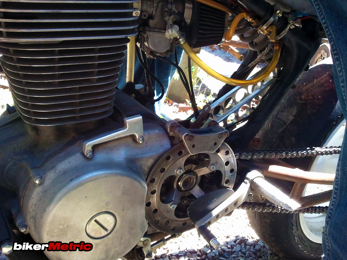 savage cafe racer - brake detail | trucker booth