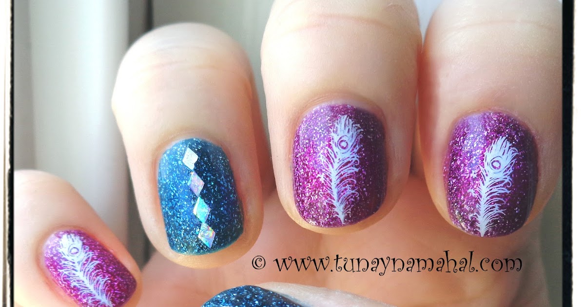 3. Colorful Peacock Nails - wide 7