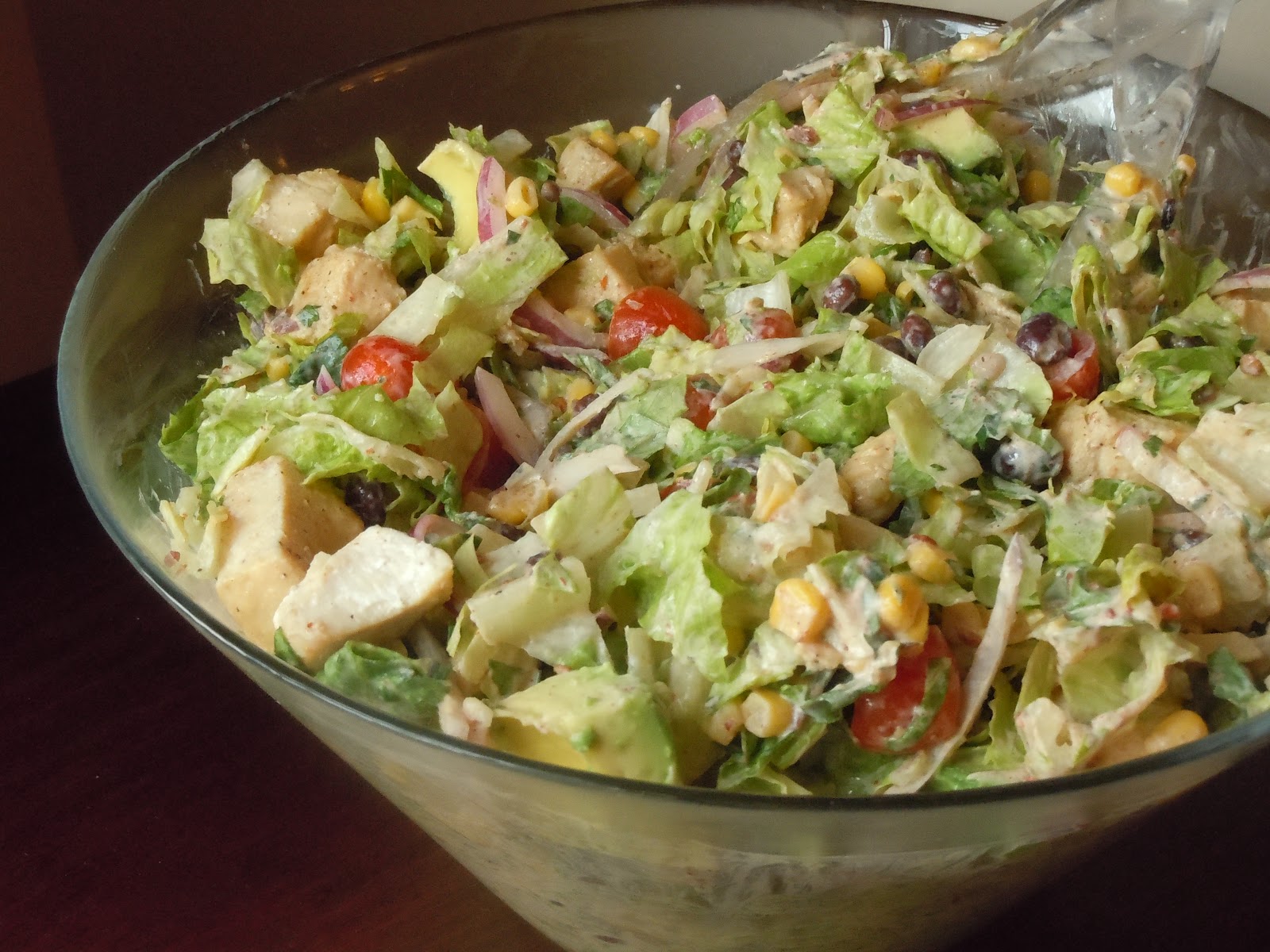 The Savvy Kitchen Chipotle Chicken Taco Salad