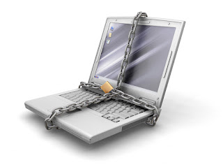 laptop locked up tight