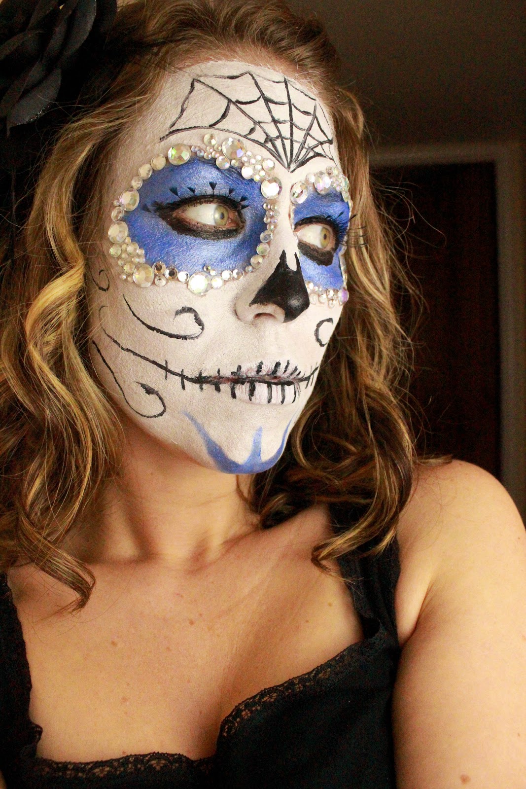 From Dahlias to Doxies "Dia de Los Muertos" Sugar Skull Face Paint