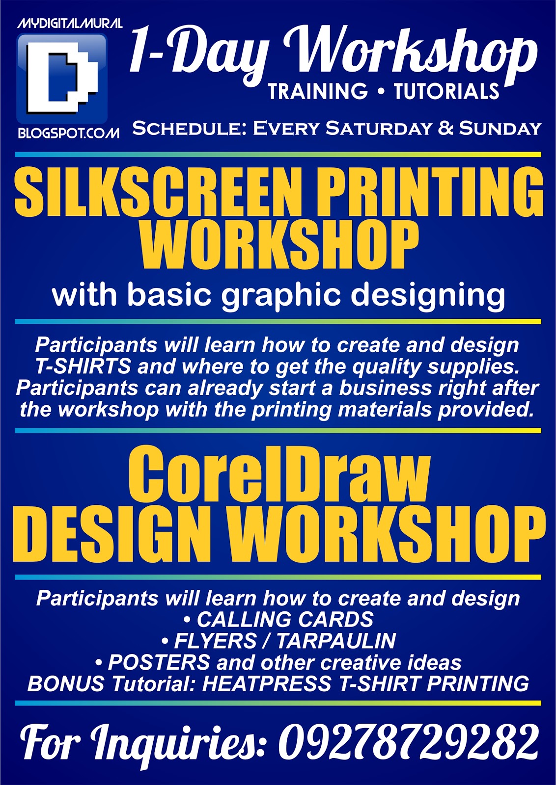 my digital mural all you need to know about arts 1 day silkscreen silk screen shirt flyer