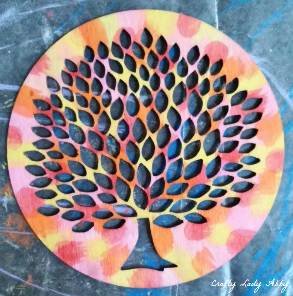 holiday diy watercolor wood