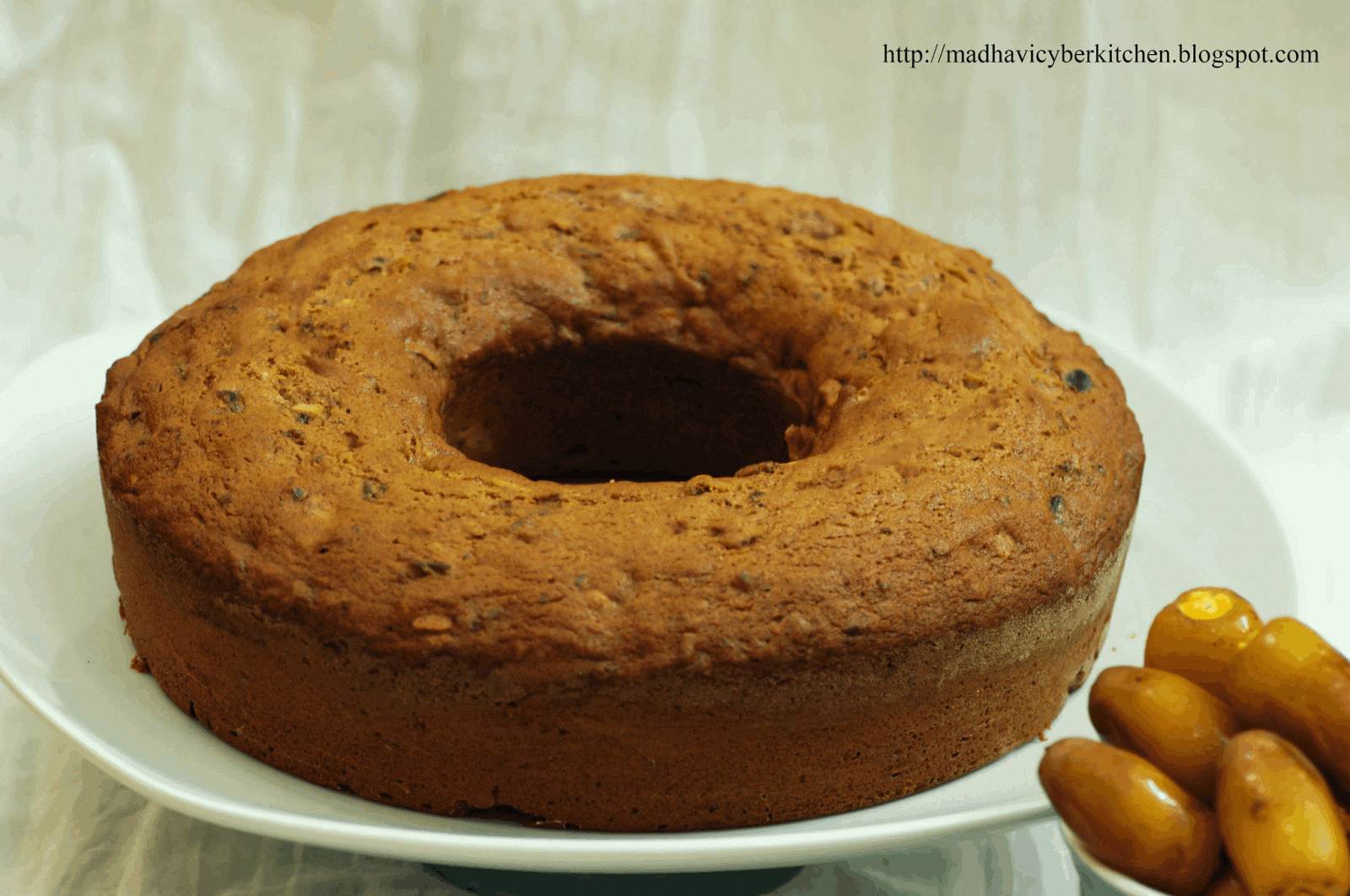 Madhavi's Cyber Kitchen Dates Cake