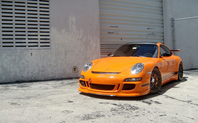 Porsche 997 GT3 RS Orange HD Wallpapers