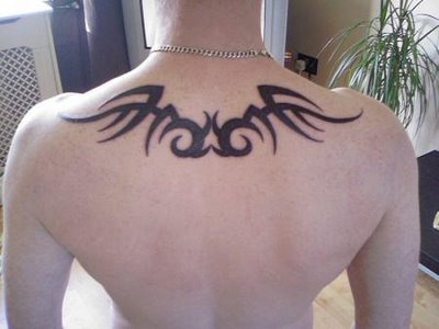 Upper back tribal Tattoo for men henna tattoo tribal