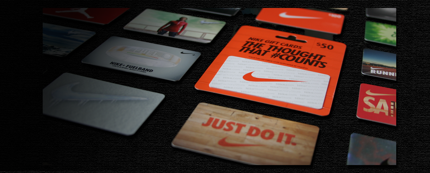 NIKE UNDER ARMOUR ADIDAS OAKLEY Gift Cards Lot NO DOLLAR VALUE