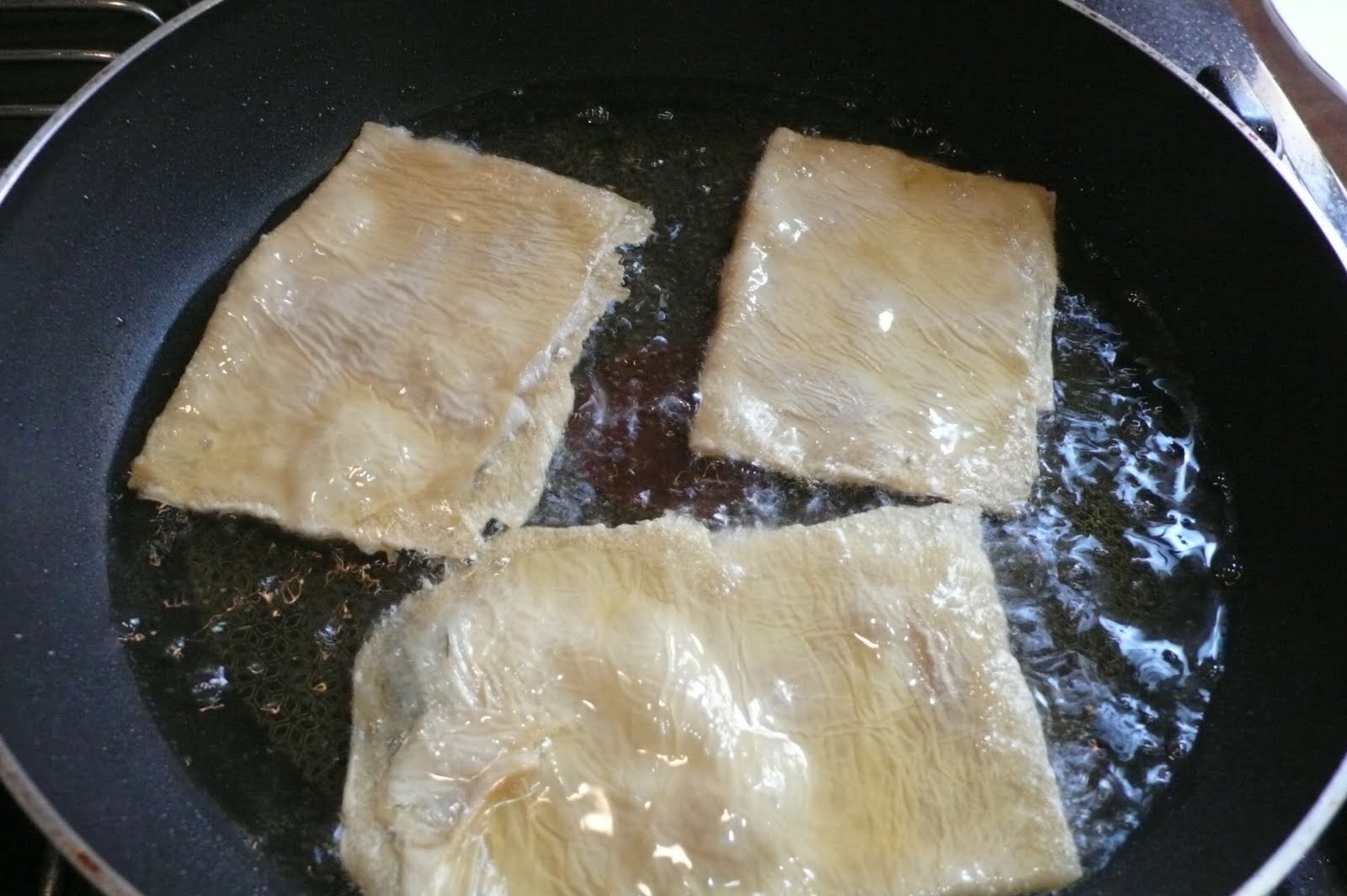 Pan Fried Dried Bean Curd With Fish Paste