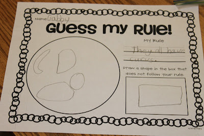 Crazy for First Grade: Attributes and Sorting Fun!!