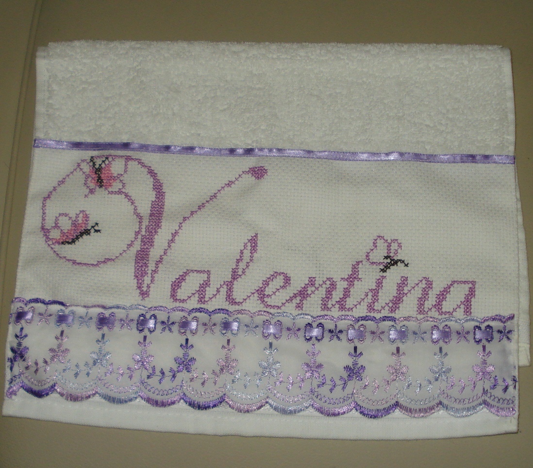 Ponto Cruz - A arte de bordar: Para a prima Valentina