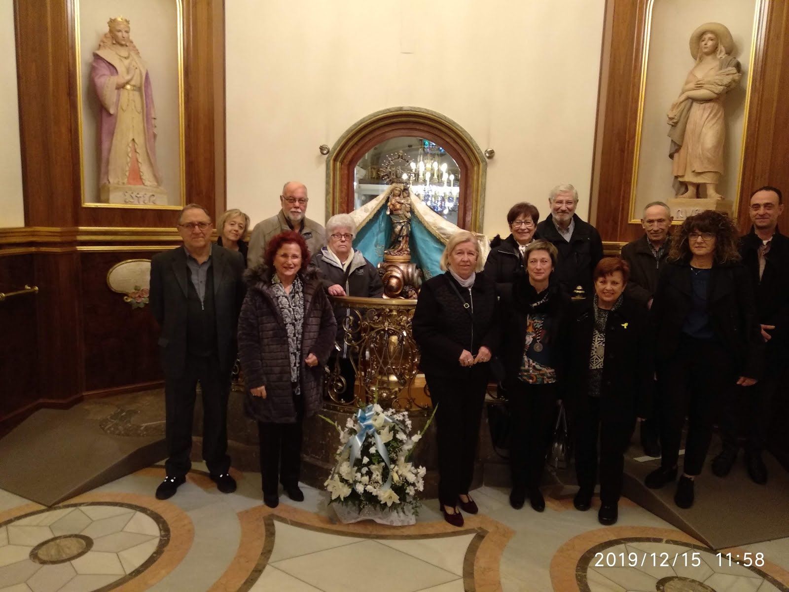 Peregrinació anual de la "Pia Germandat de Sant Isidre i Santa Llúcia" al Santuari.