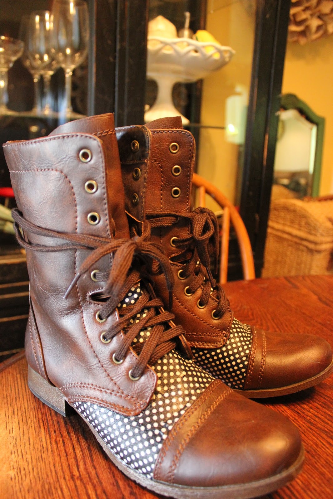 Blissfully Blessed DIY Fabric Covered Boots