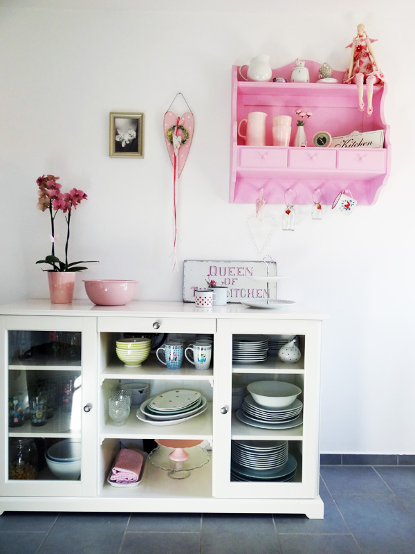 * Pinker Spatz: meine rosa Küche