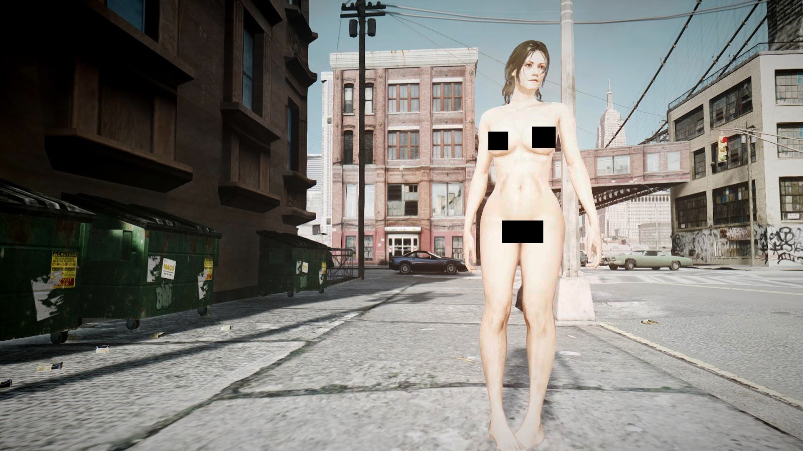 Naked girl in grand theft auto