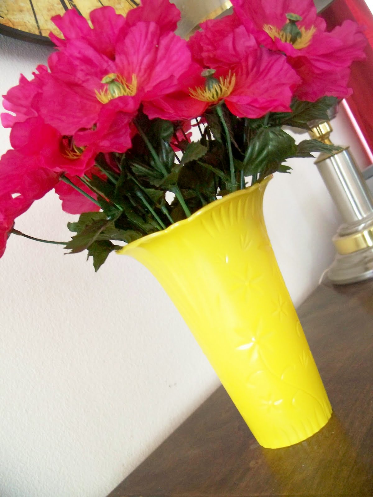 hazel and company Thrifty ThursdayBright Spray Painted Vases