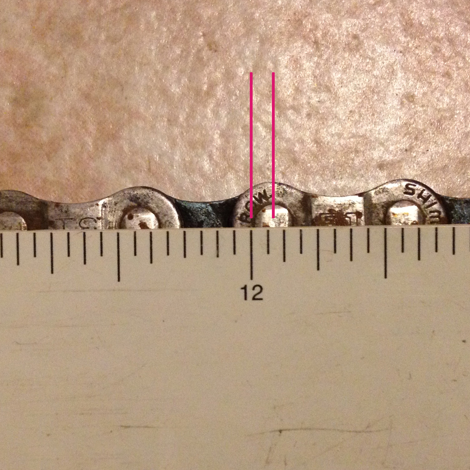 Real World Biking How to Measure a Bike Chain for "Stretch"