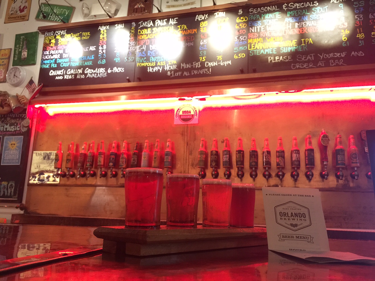 Beer Apostle Four Beers from Orlando Brewing