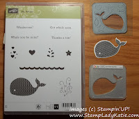 Stampin'UP!'s set: Happy Whale Die and Oh Whale Stamp Set