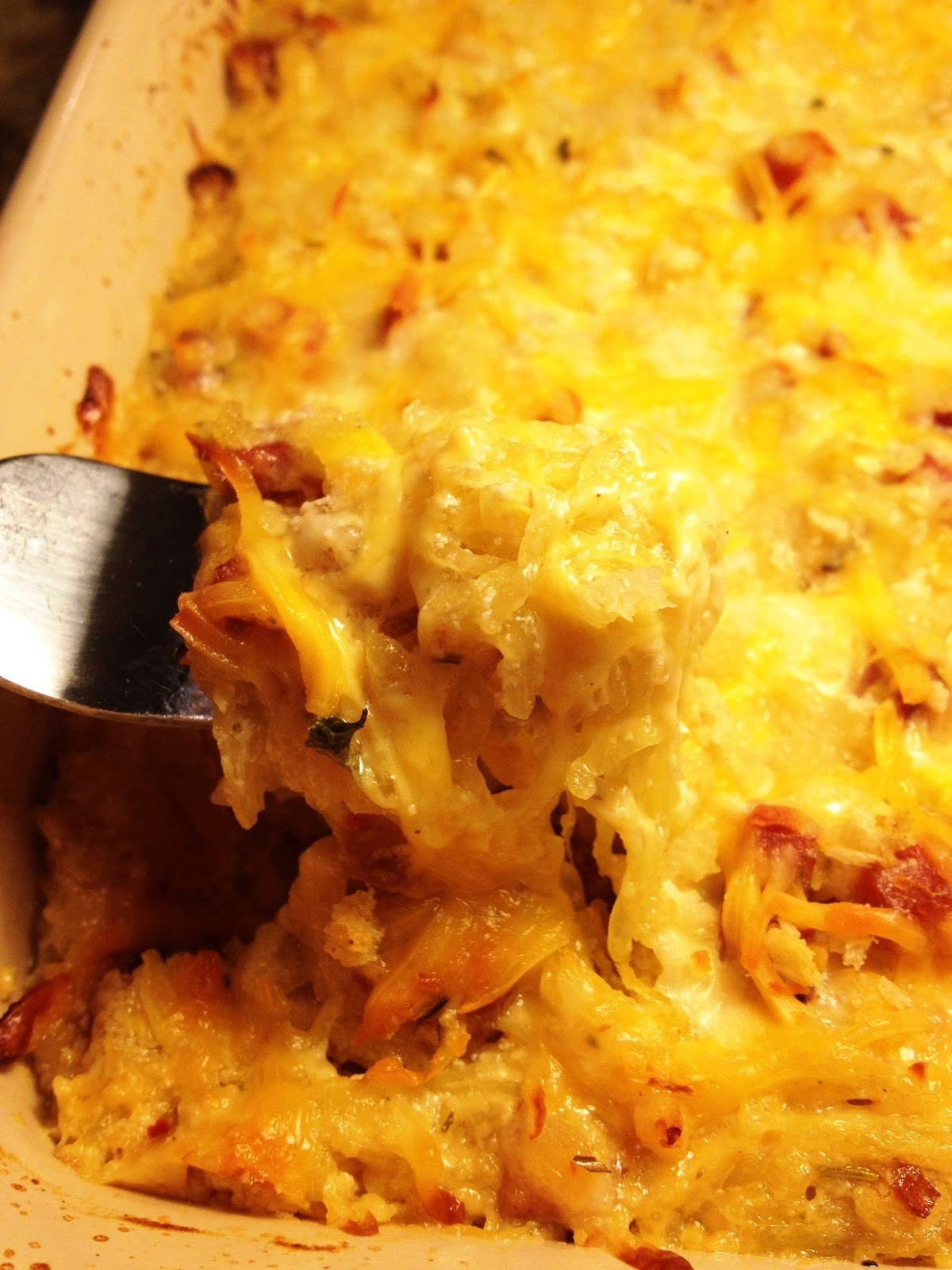 A Healthy Makeover Spaghetti Squash Au Gratin