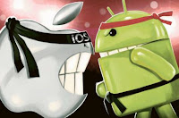 Apple vs Android Ilustrasi Apple vs Android