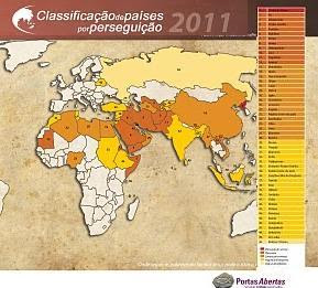 Classificação de Países Por Perseguição 2011 - CLIQUE NA IMAGEM