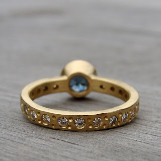 recycled sapphire ring