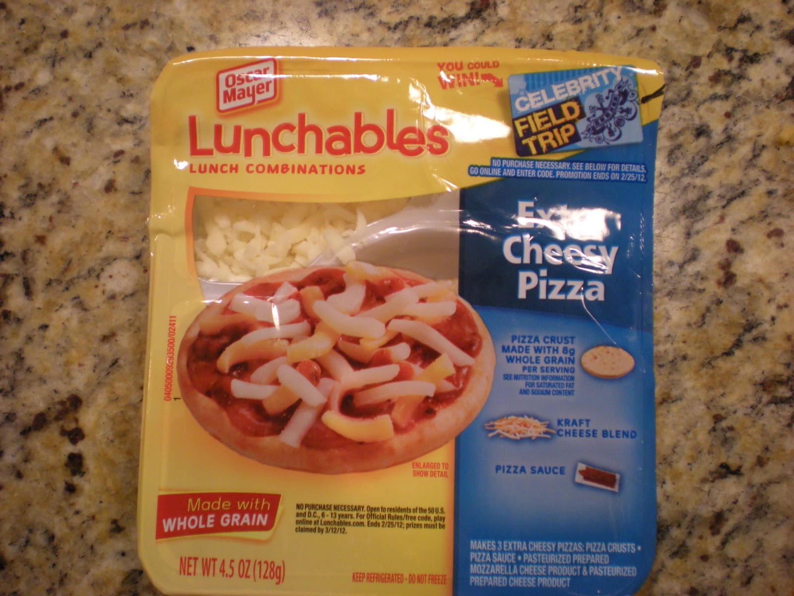 Zack's Snack Reviews Oscar Mayer Lunchables Extra Cheesy Pizza