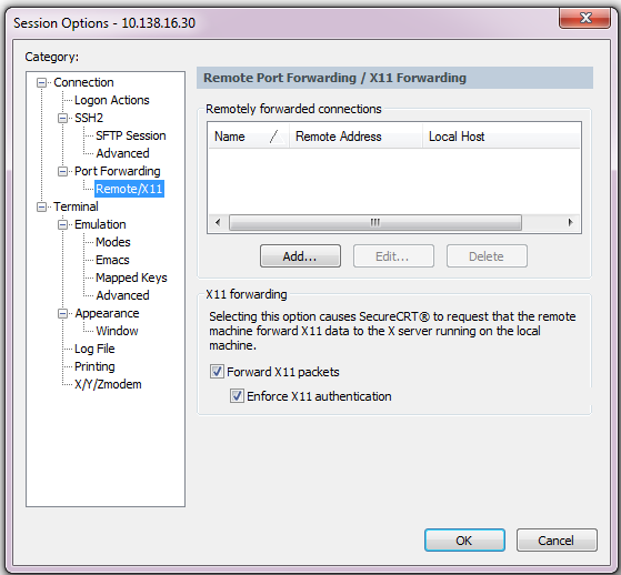 Middleware Wonders Setting up XWindows using Xming