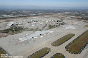 TAMPA INTERNATIONAL AIRPORT Aerial View, (tampa international airport aerial view ctampa fl terminal airplane concourse hillsborough county fl)