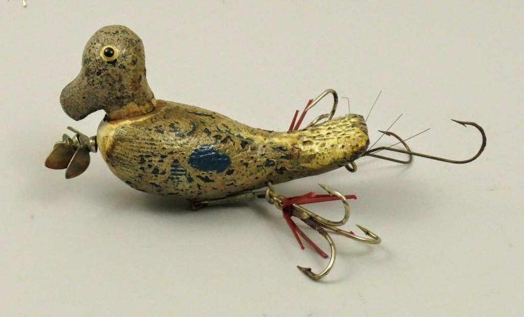 Chance's Folk Art Fishing Lure Research Blog: early Bud Stewart duck lure