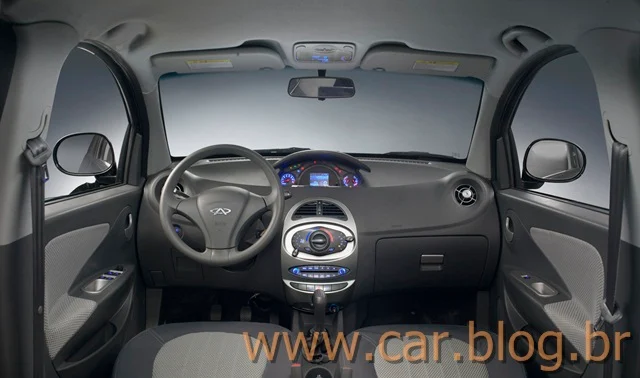 Novo Chery S-18 Flex 2012 - interior - painel